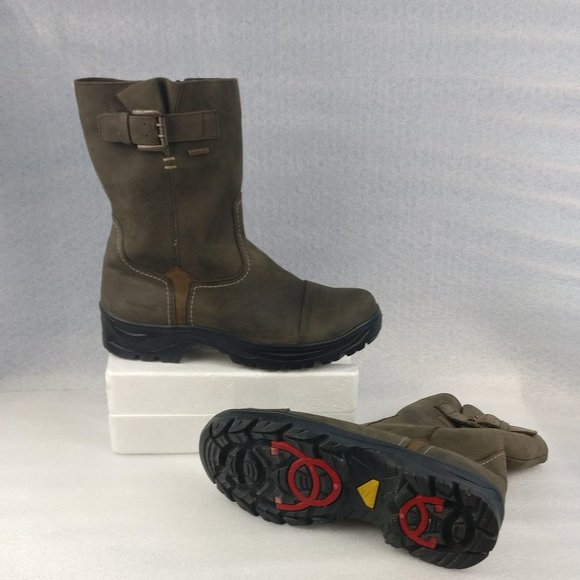 Weatherproof Leather boot with Winter Ice grip Lugged sole men10us/43eu=Wmns11.5 - Picture 1 of 10